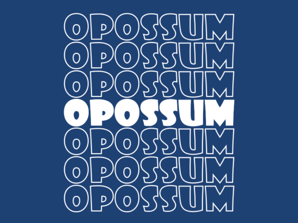 Opossum Svg Cut File